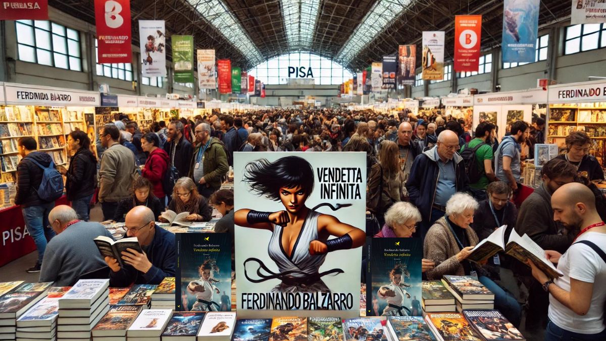 Grande successo del Romanzo VENDETTA INFINITA di Ferdinando Balzarro al Book Festival di Pisa 2024 | Avventura Amore e Violenza e il mondo delle Arti Marziali